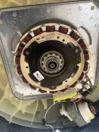 Washer drive motor, exposed, from a Tech Parker job